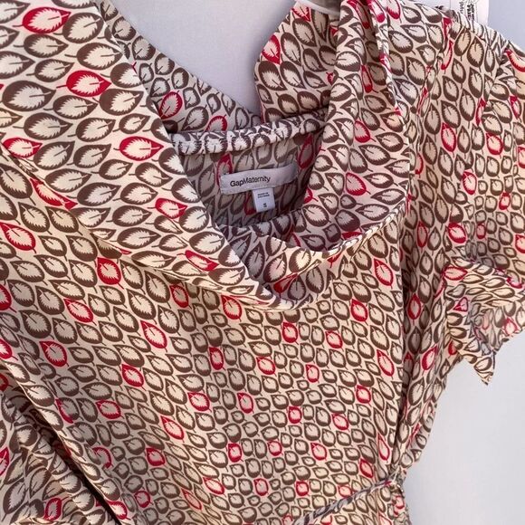 GAP maternity pattern blouse with cowl neck - Picture 9 of 9